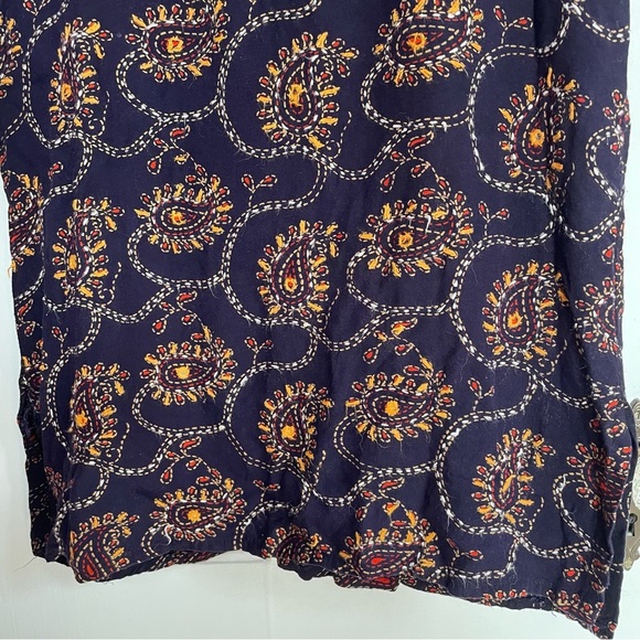 vintage 1970s Hippie Tank Top Made in India soft Cotton Embroidery design Sz S - Picture 4 of 7